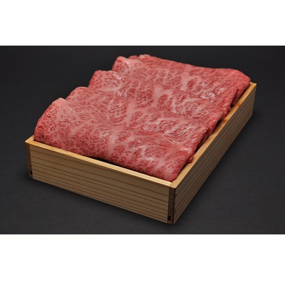 松阪牛すき焼肉（ロース・肩ロース）600g 【木箱入り】 (HK-MSK18B)
